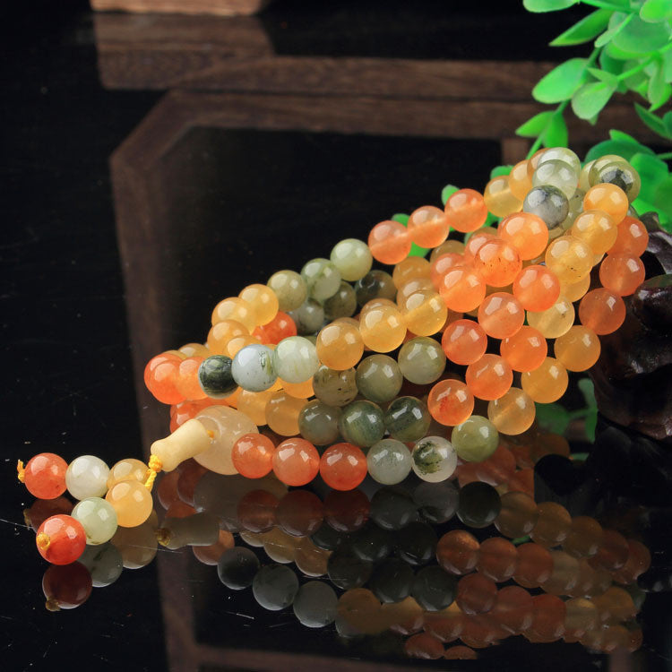 Women's Fashion According To Gold Jade Buddha Beads Bracelet