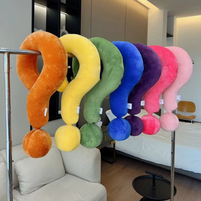 Question Mark Neck Pillow Comfortable Fabric 