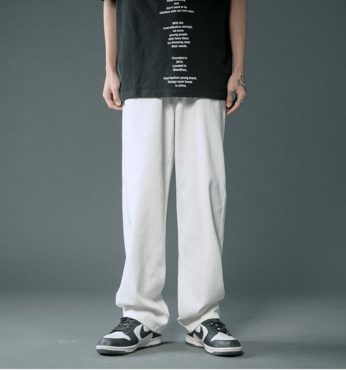 Men's Summer Thin Loose Straight Casual Trousers