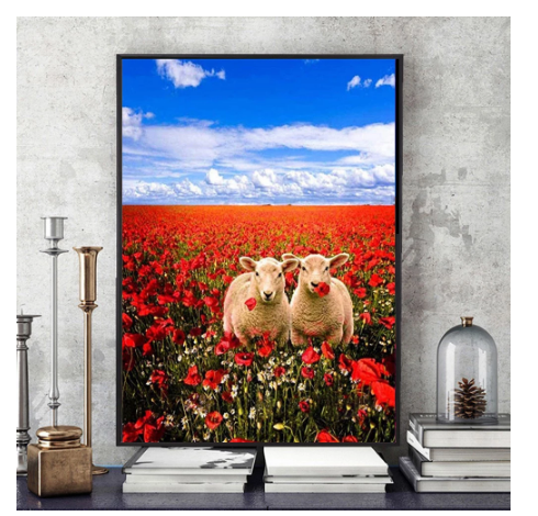 Sheep Mosaic 5D Diamond Painting