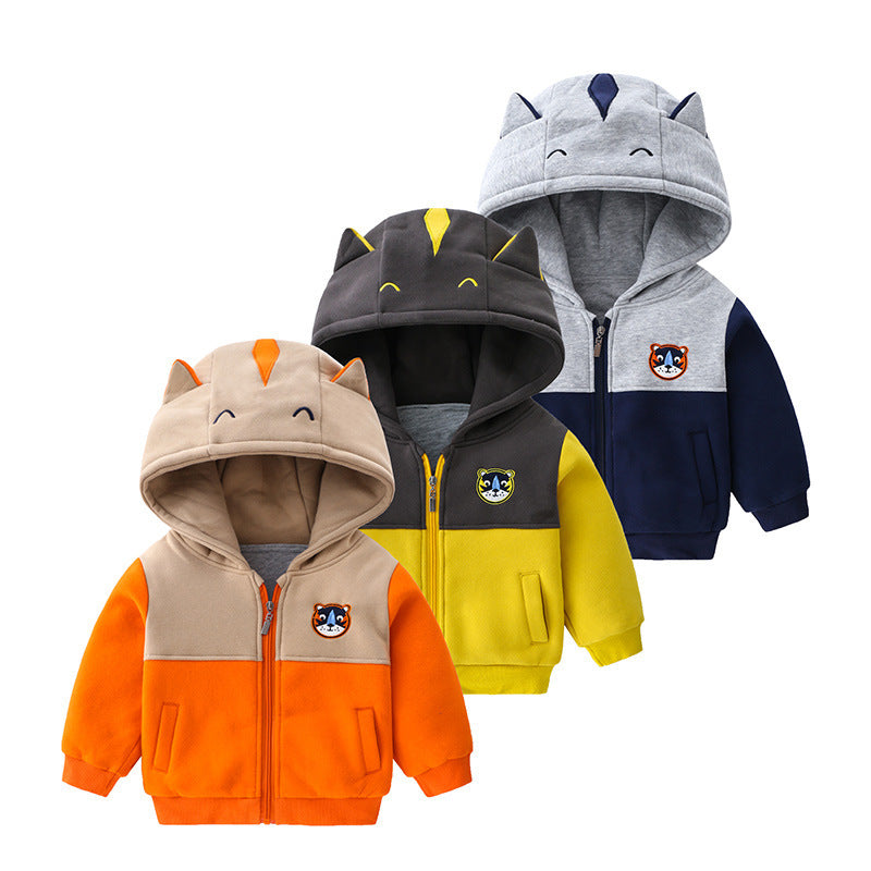 Fashion Simple Padded Children's Hooded Jacket