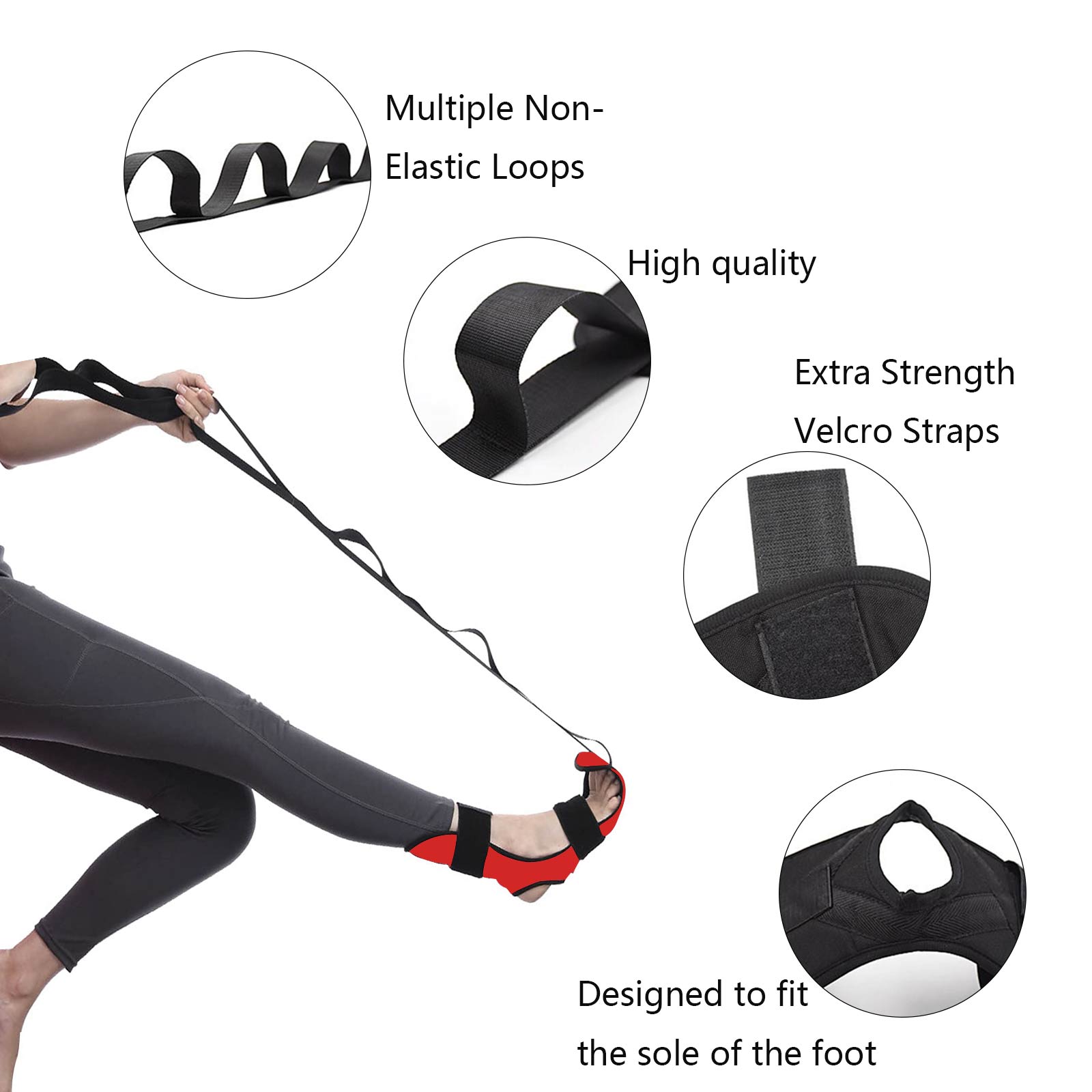 Men's And Women's Yoga Stretching Straps 