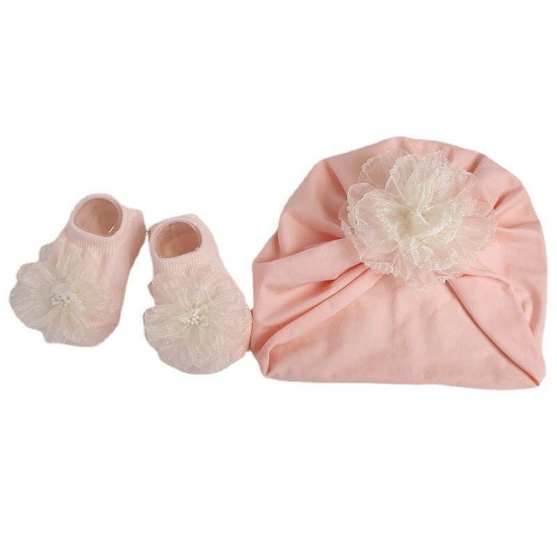 Children's Flower Baby Girl Newborn Beanie Summer