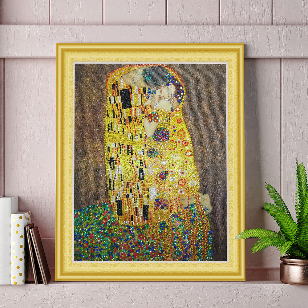 The Kiss By Gustav Klimt Special Shape  Diamond Painting