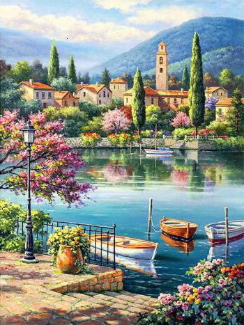 Street Theme Diamond Painting Full 5D Embroidery Landscape Home Decoration