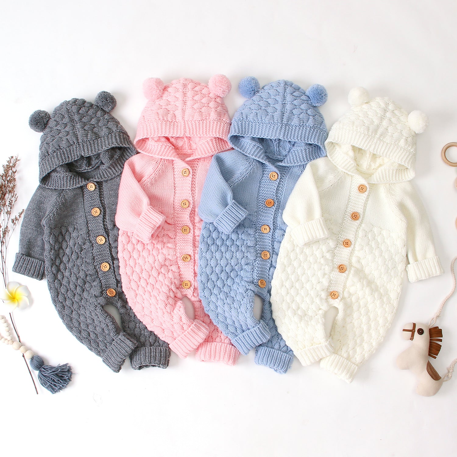 Knitted Baby Jumpsuit 