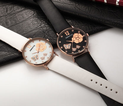 Korean Fashion Ladies Exquisite Rhinestone Belt Fashion Watch Quartz Watch