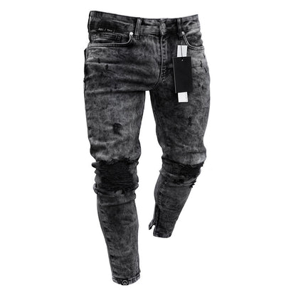 ACID WASH BLACK JEANS