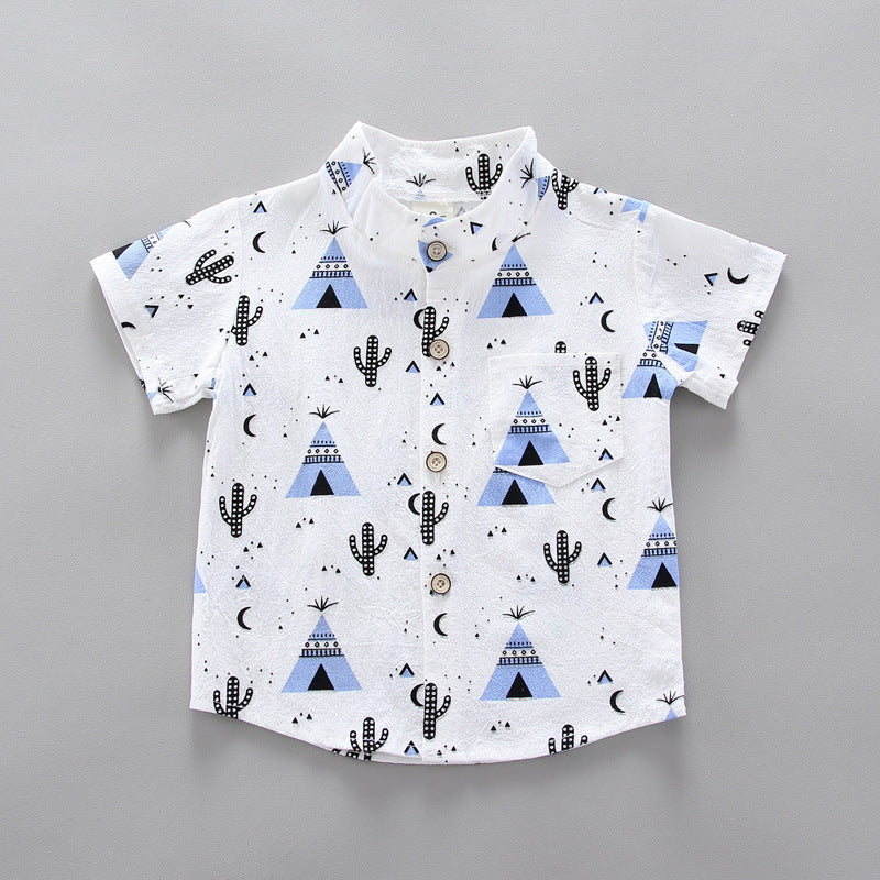 Triangle Short Sleeve Shirt Suit