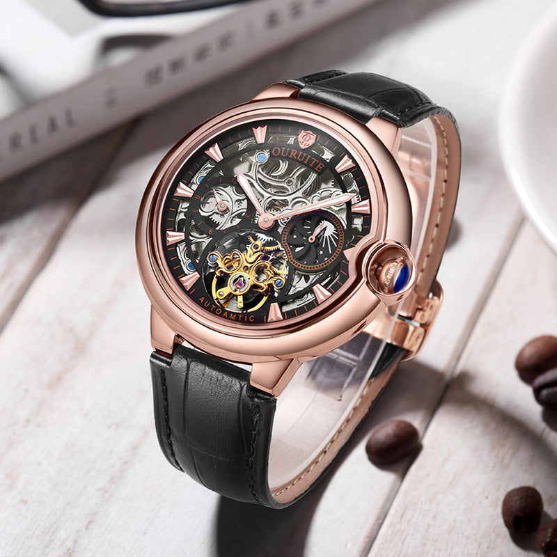 Mechanical watch hollow waterproof watch