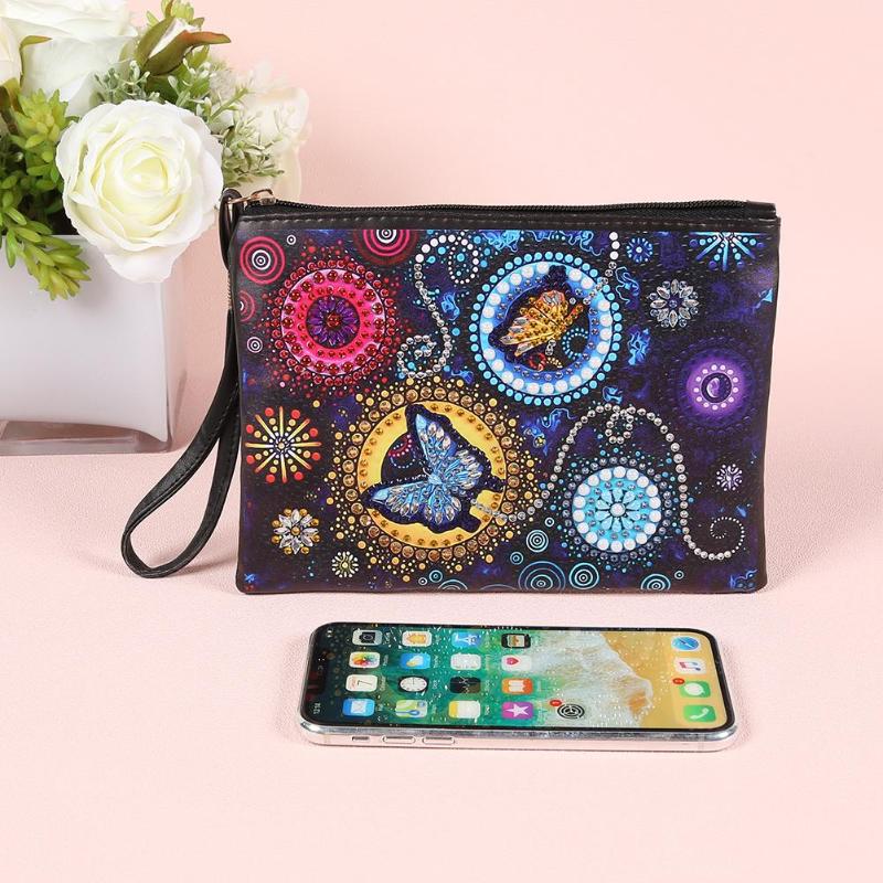 DIY Diamond Painting Women's Zipper Wrist Wallet