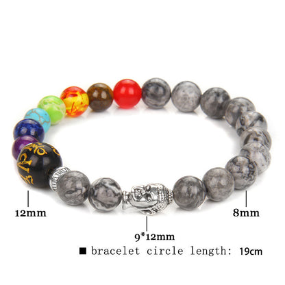 Seven Chakra Yoga Energy Meditation Bracelet Women