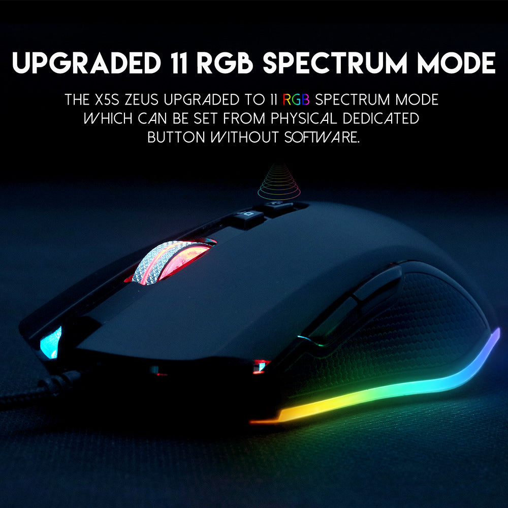 Vantech X5S custom gaming RGB marquee mouse