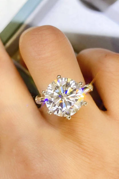 5 Carat Moissanite 6-Prong Ring 