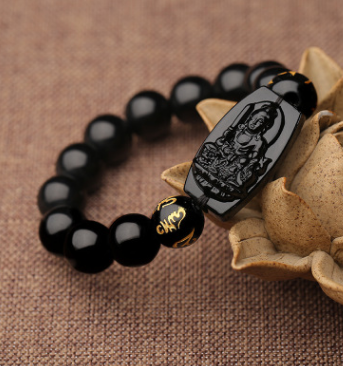 Buddha Obsidian Bracelet