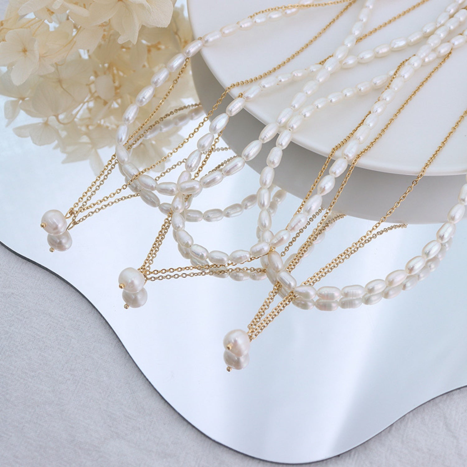 Double-Layered Freshwater Pearl Necklace 