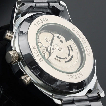 A Full Automatic Winner Men's Automatic Mechanical Table, Men's Automatic Mechanical Watch Steel Strip