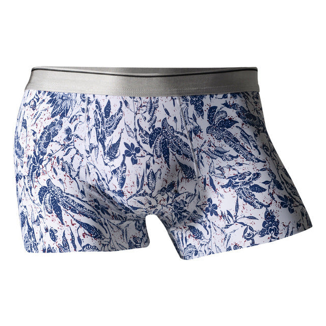 Underpants Man Ice Silk Men Underwear Boxer Shorts Seamless 