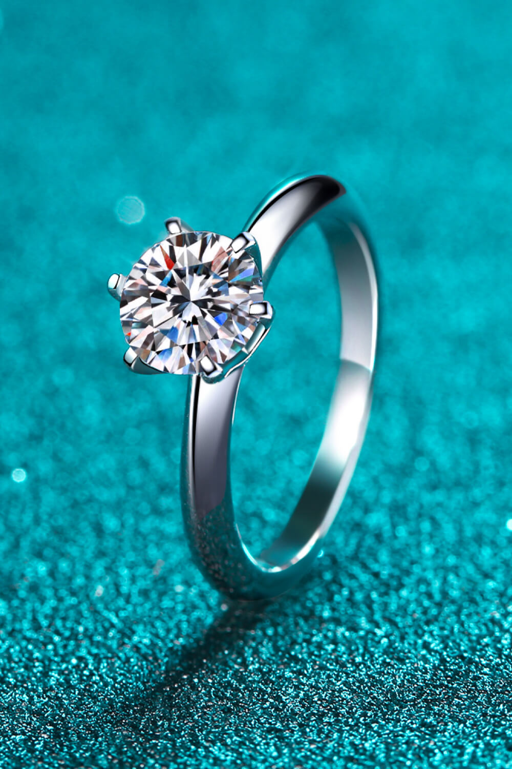 1.5 Carat Moissanite Adjustable Ring 