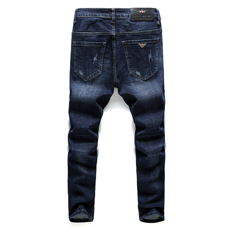 Slim feet pants stretch fashion youth trendy brand jeans