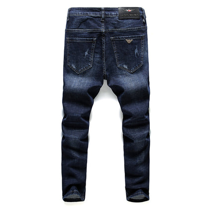 Slim feet pants stretch fashion youth trendy brand jeans