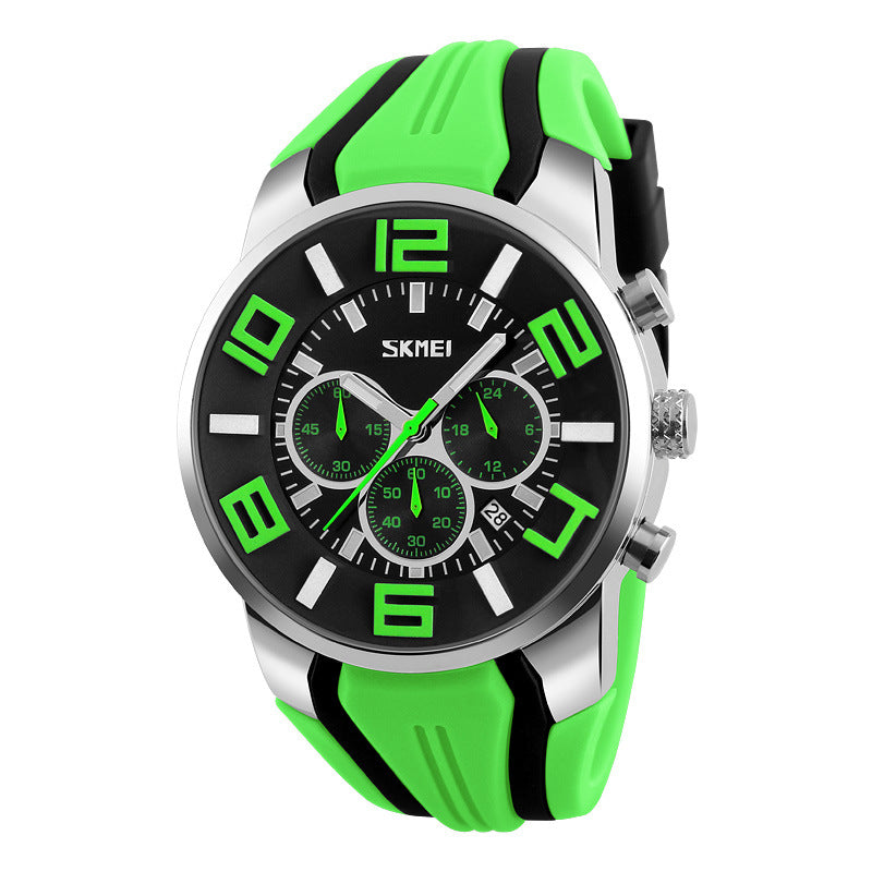 Aliexpress explosion men waterproof quartz watch calendar Mens watch wholesale personality simple one generation