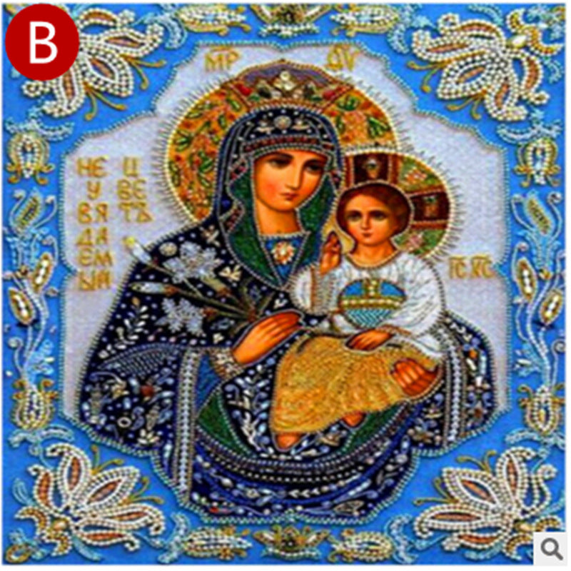 Cross stitch religious diamond embroidery