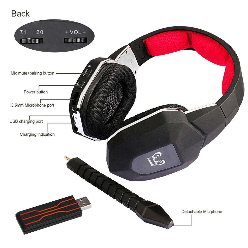 2.4G wireless USB gaming headset