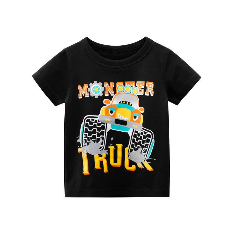 Summer Boys' Fashion Children's Short Sleeve T-Shirt