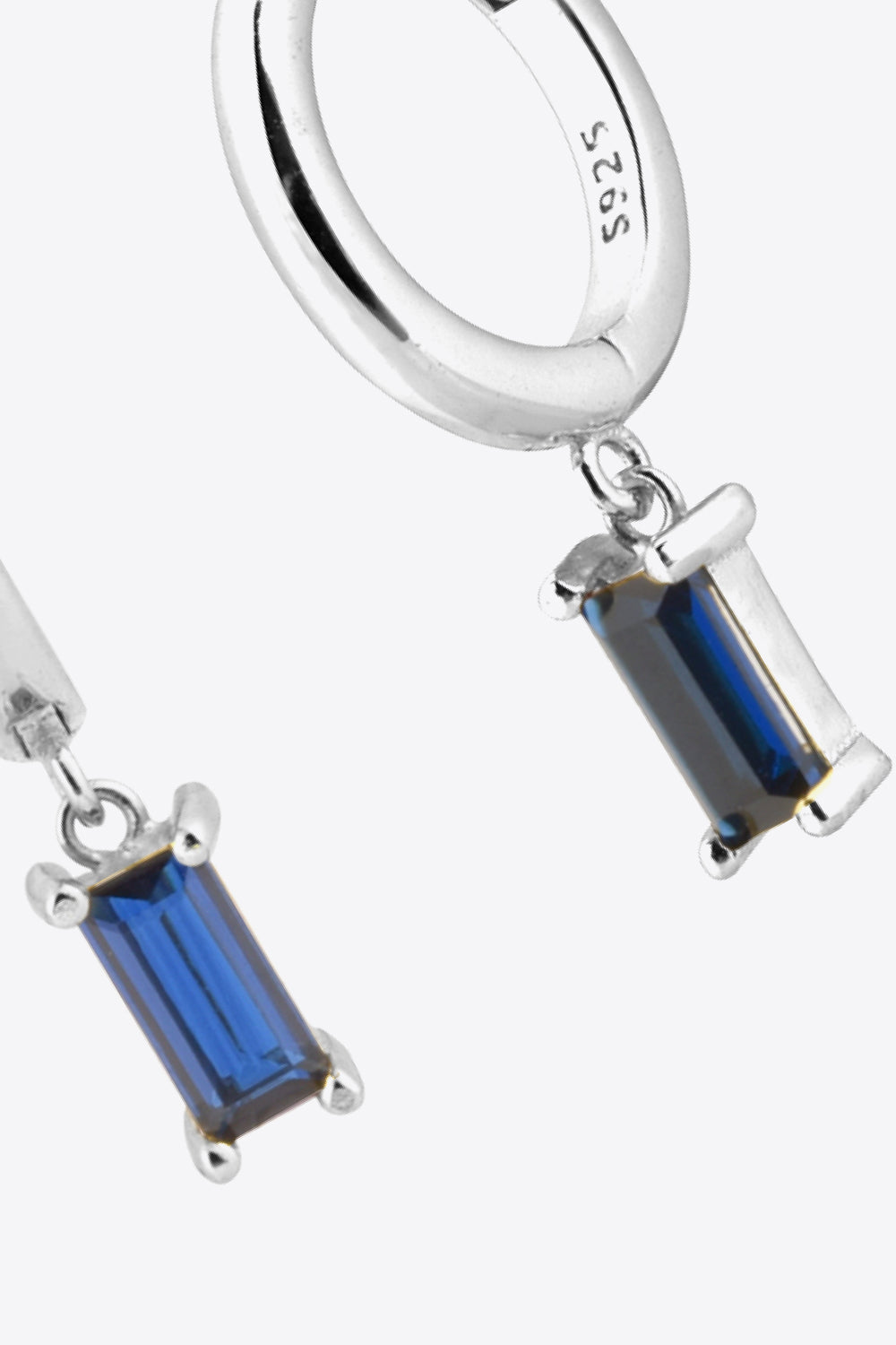 Zircon Huggie Drop Earrings