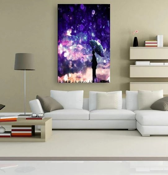 Above the sky-diamond painting