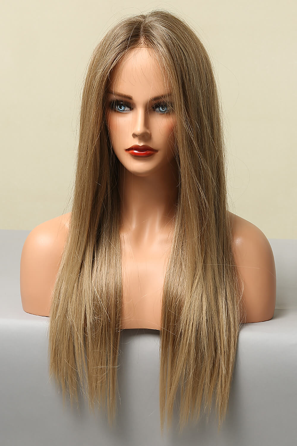 13*2" Long Straight Lace Front Synthetic Wigs 26" Long 150% Density 