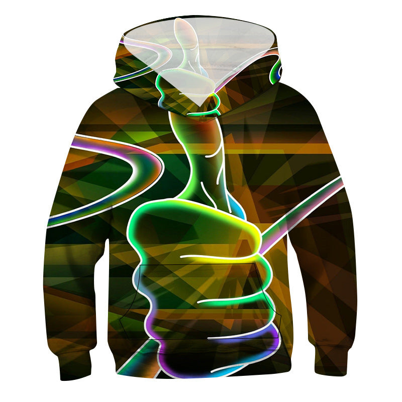 3d Vision Digital Printing Children's Hoodie