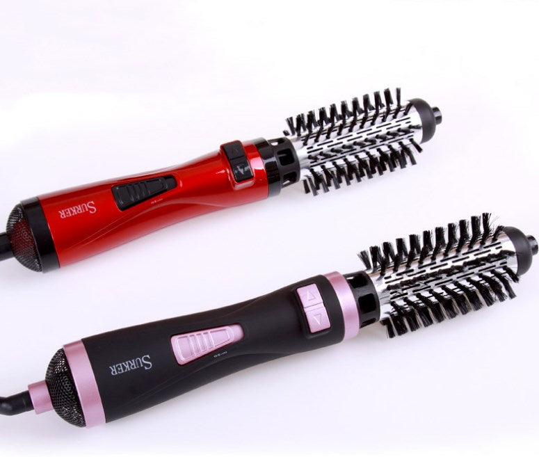 Professional Hair Dryer Rotary Brush Machine 2 in 1 Multifunction Hair Curler Curling Iron Wand Styling Tools - Babbazon hair dryer