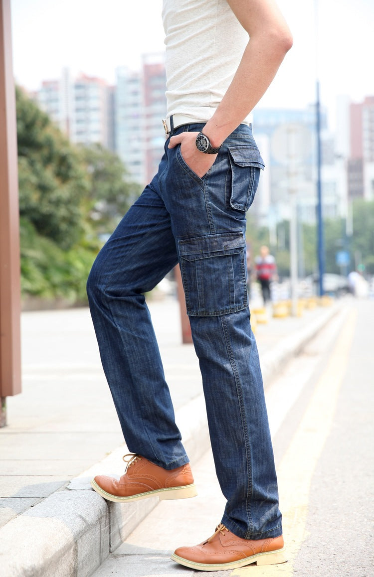 Men's Loose Multi-pocket Long Pants