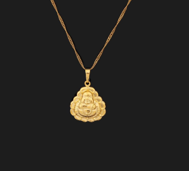 Plating 24K real gold Buddha pendant