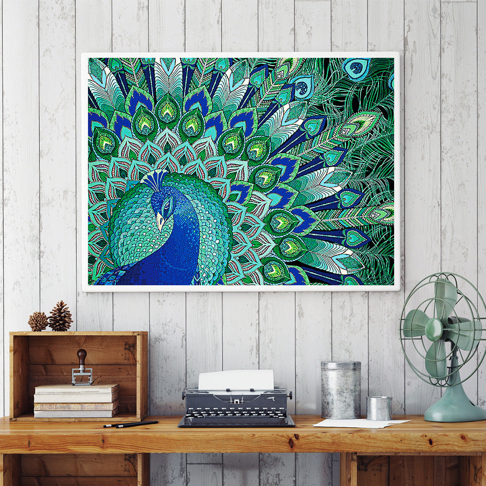 Resin Peacock Point Diamond Painting