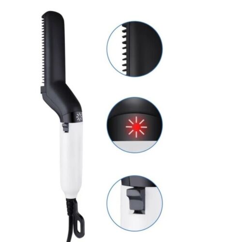 Hair Straightener Men Multifunctional Comb Curling Electric Brush Professional Hair Comb Brush Beard Straightener Hair Curler Fast Heating Styling Tools 