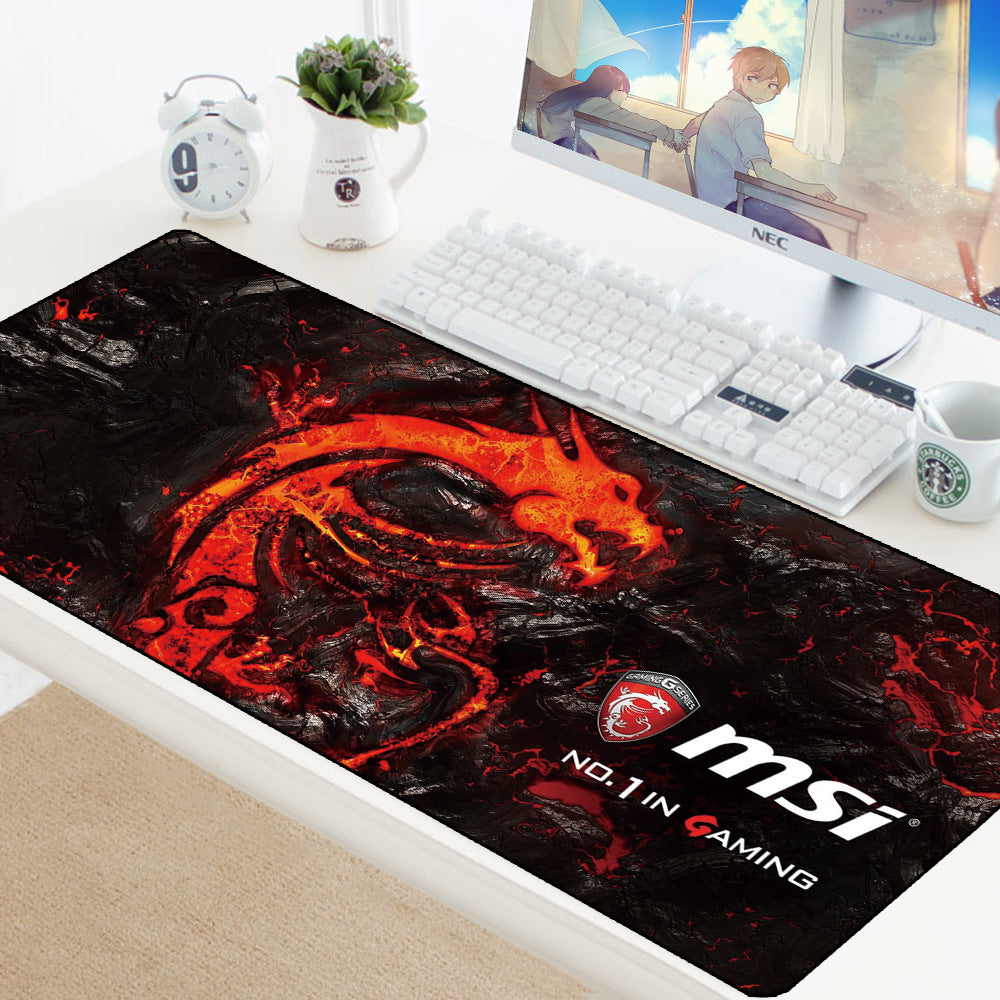 Seam thickened gaming mouse table mat