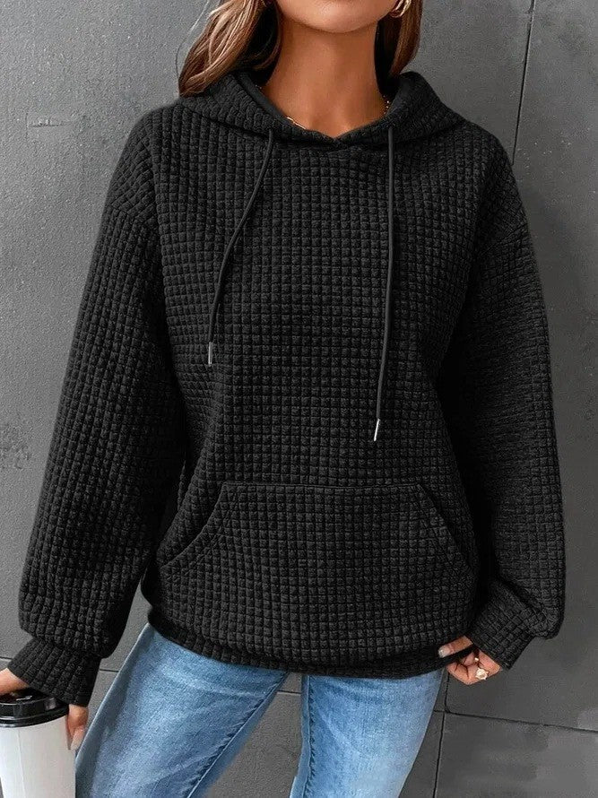 Women's Loose Casual Solid Color Long-sleeved Sweater 