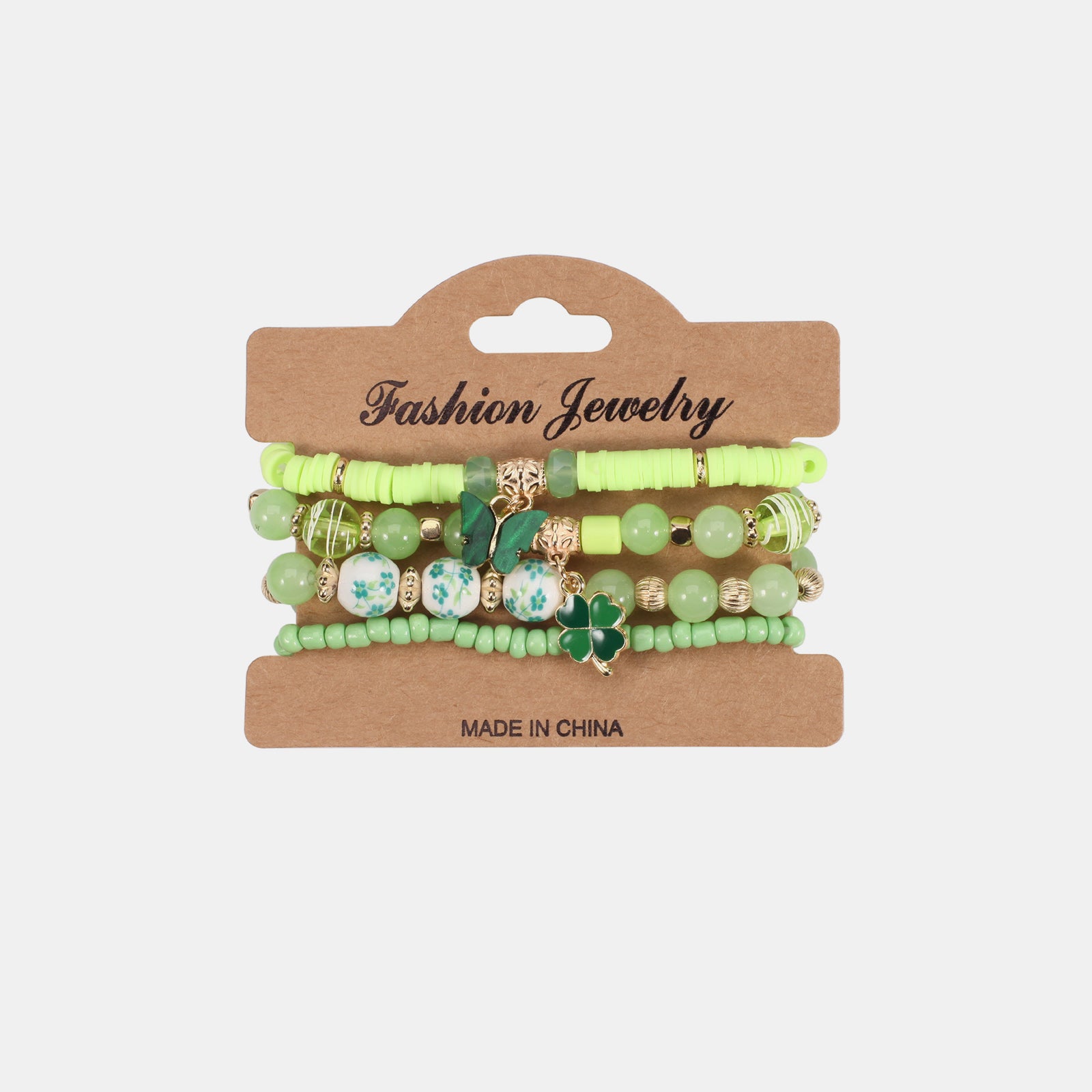 Beaded Soft Pottery Charm Bracelet - Babbazon bracelet