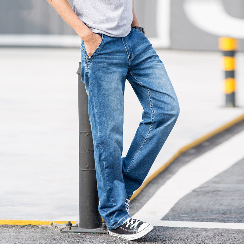 Young men's pants loose jeans