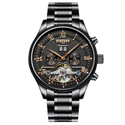 KINYUED Tourbillon Hollow Mechanical Watch