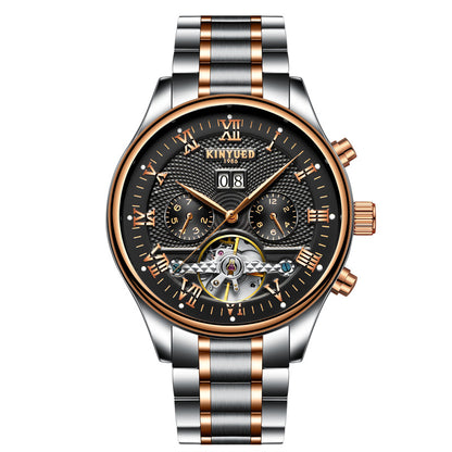 KINYUED Tourbillon Hollow Mechanical Watch