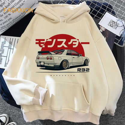 Retro Fun Hoodie Long Sleeve Sweatshirt Men's Pullover