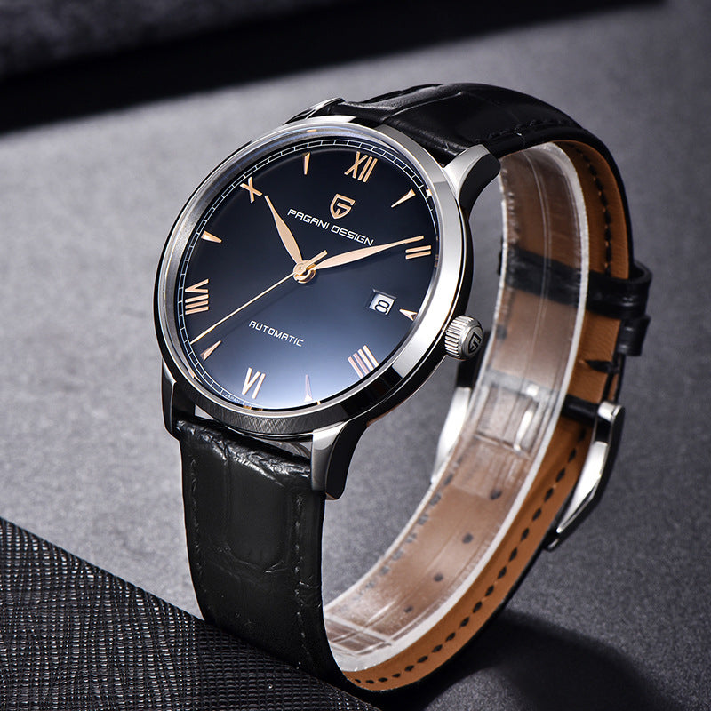 Men's Automatic Mechanical Watch Stainless Steel Waterproof Belt