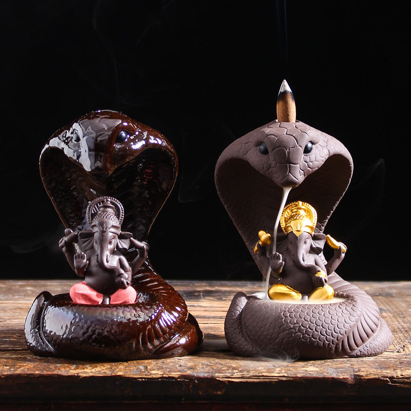 Like The God Of Wealth Backflow Incense Burner Ceramic Burning Sandalwood Home Office Incense Road