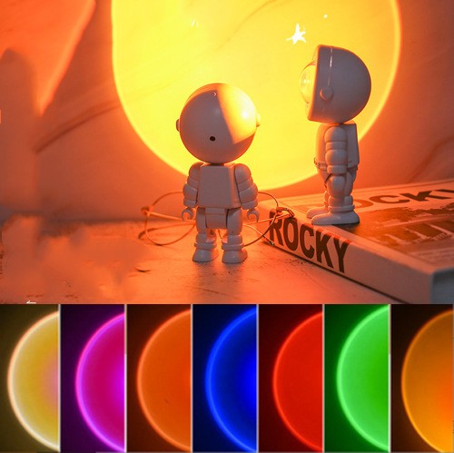 Sunset Projection Atmosphere Rainbow Sunset Manufacturing Robot