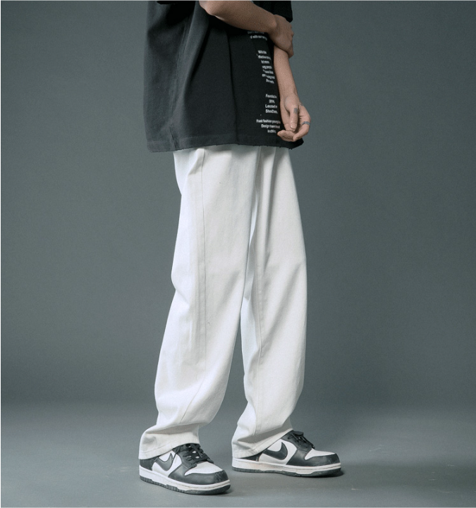 Men's Summer Thin Loose Straight Casual Trousers