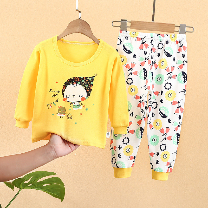 CUHK Children's Underwear Set Printed Homewear Pajamas